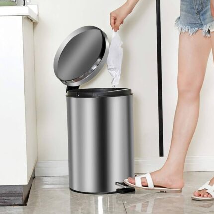 Stainless Steel Dustbin, 12 Liters