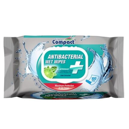 Antibacterial Wet Wipes, Ultra Compact