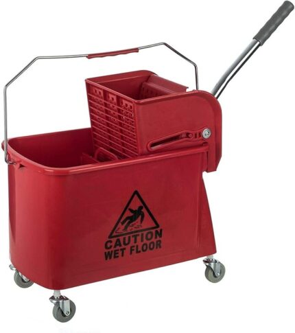 Industrial Mop Bucket, 36L- Red